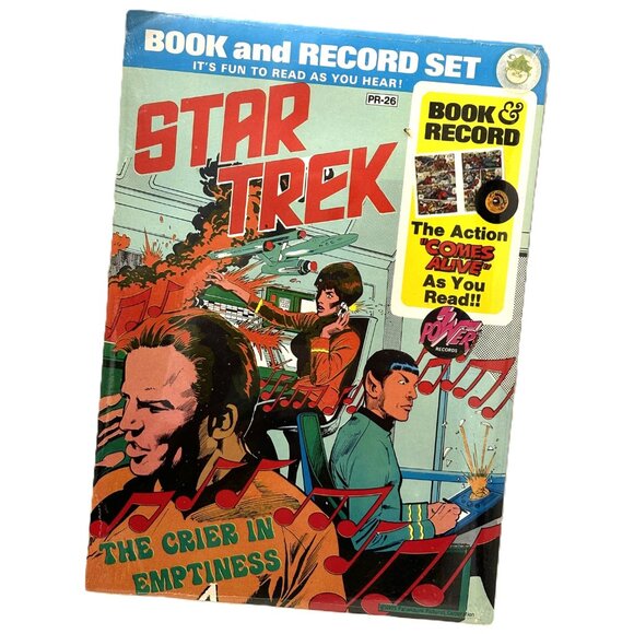 Star Trek The Crier in Emptiness 1975 Paramount Pictures Books & Record Set - Picture 2 of 9
